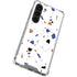 White Terrazzo Galaxy S23 Clear Case