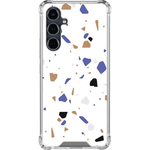 White Terrazzo Galaxy S23 FE Clear Case