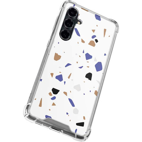White Terrazzo Galaxy S23 FE Clear Case
