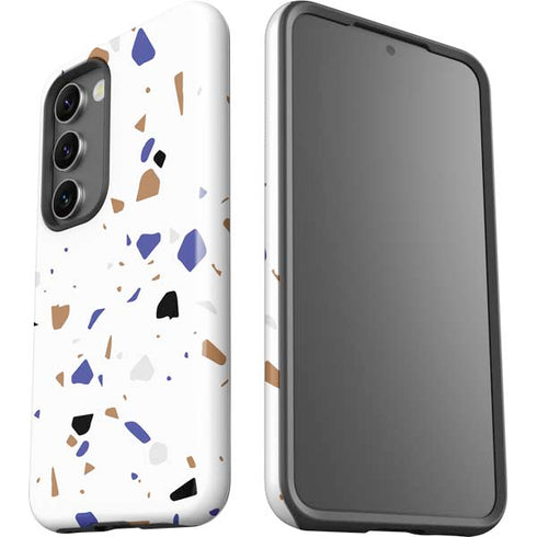 White Terrazzo Galaxy S23 Plus Pro Case