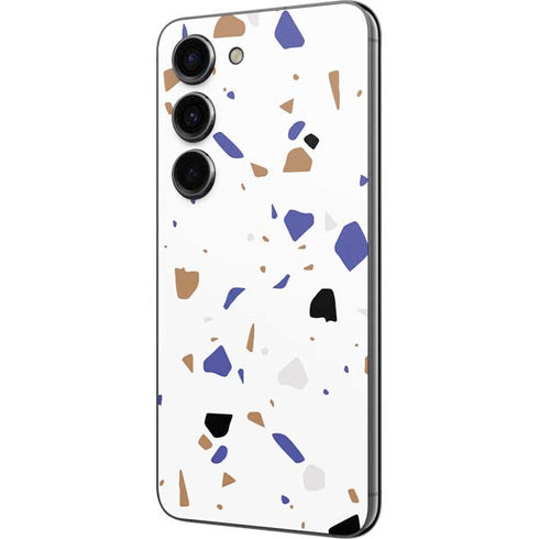 White Terrazzo Galaxy S23 Skin