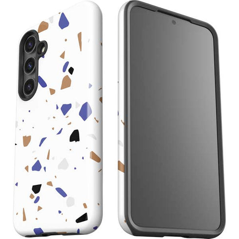 White Terrazzo Galaxy S24 Plus Impact Case