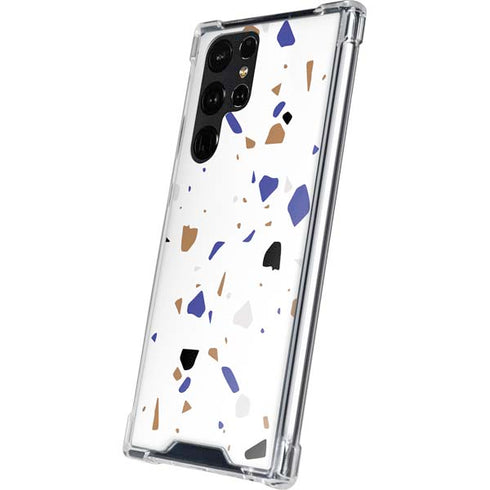 White Terrazzo Galaxy S24 Ultra Clear Case