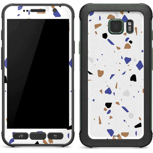 White Terrazzo Galaxy S7 Active Skin