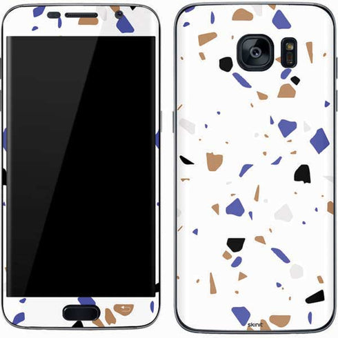 White Terrazzo Galaxy S7 Skin