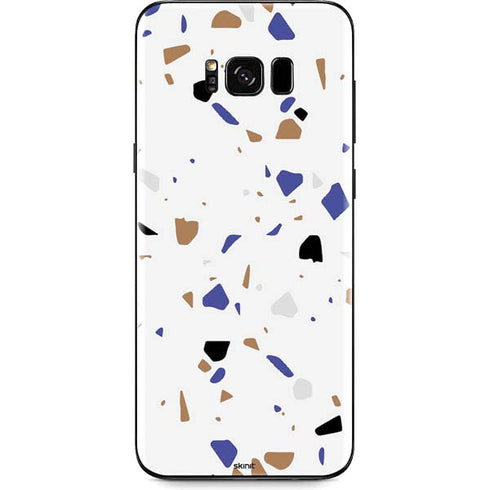 White Terrazzo Galaxy S8 Skin