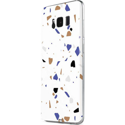 White Terrazzo Galaxy S8 Skin