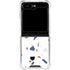 White Terrazzo Galaxy Z Flip5 5G Clear Case