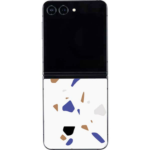 White Terrazzo Galaxy Z Flip5 5G Skin