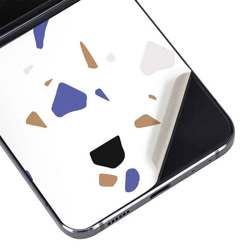White Terrazzo Galaxy Z Flip5 5G Skin