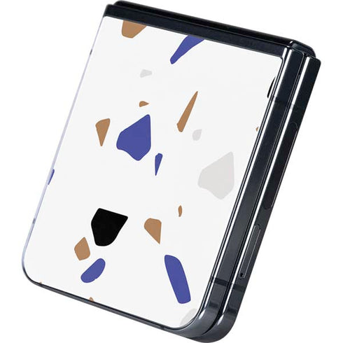 White Terrazzo Galaxy Z Flip5 5G Skin