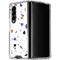 White Terrazzo Galaxy Z Fold4 5G Clear Case