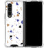 White Terrazzo Galaxy Z Fold4 5G Clear Case