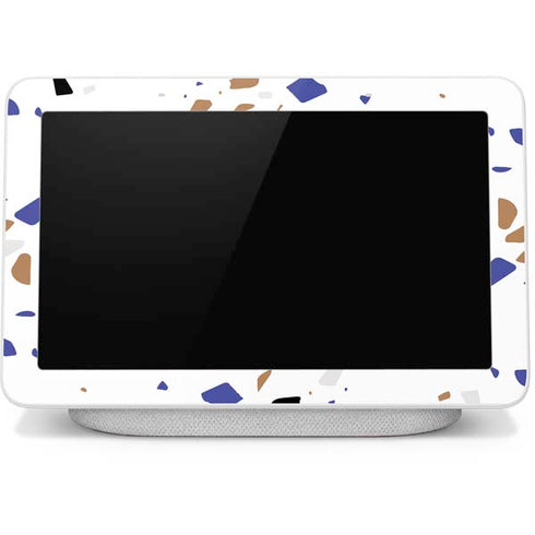 White Terrazzo Google Home Hub Skin
