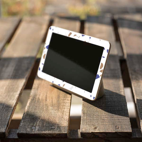White Terrazzo Google Home Hub Skin