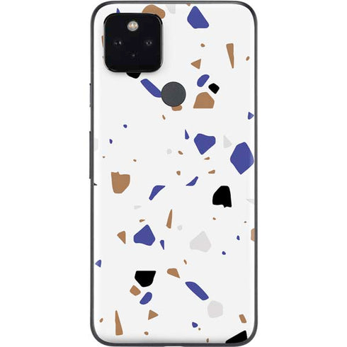 White Terrazzo Google Pixel 4a 5G Skin