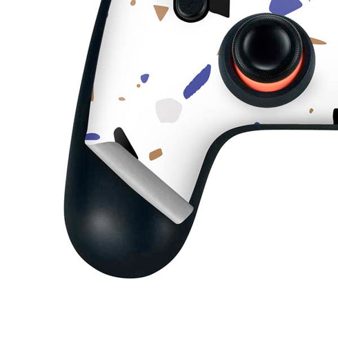 White Terrazzo Google Stadia Controller Skin