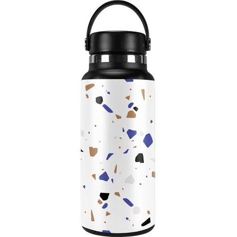 White Terrazzo Hydro Flask 32oz Wide Mouth Skin