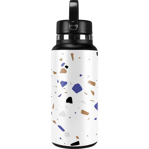 White Terrazzo Hydro Flask 32oz Wide Mouth Skin