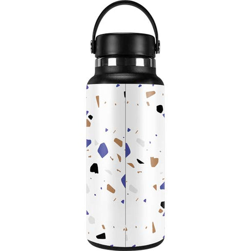 White Terrazzo Hydro Flask 32oz Wide Mouth Skin