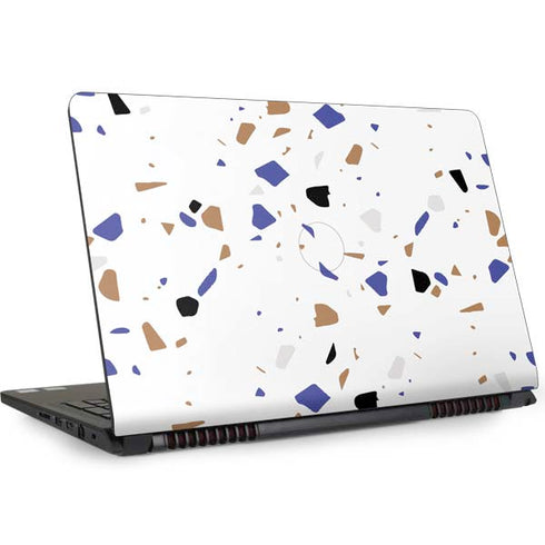 White Terrazzo Dell Inspiron Skin