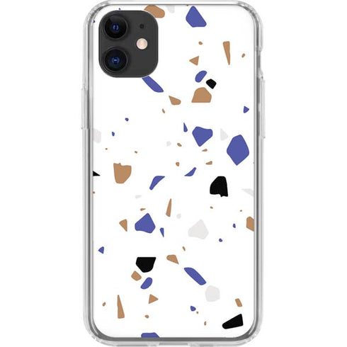 White Terrazzo iPhone 11 Clear Case