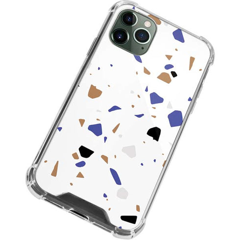 White Terrazzo iPhone 11 Pro Max Clear Case