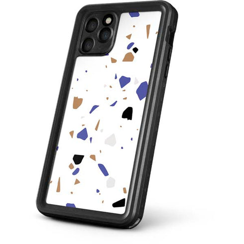White Terrazzo iPhone 11 Pro Waterproof Case
