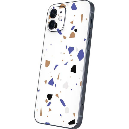 White Terrazzo iPhone 12 Mini Skin