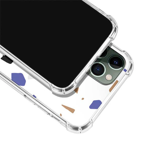 White Terrazzo iPhone 12 Pro Clear Case