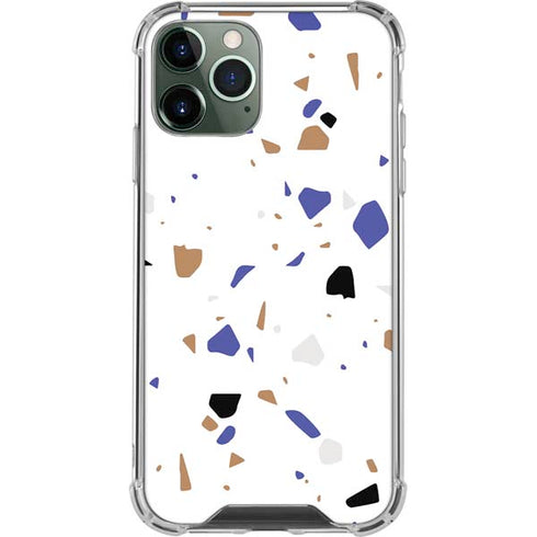 White Terrazzo iPhone 12 Pro Max Clear Case
