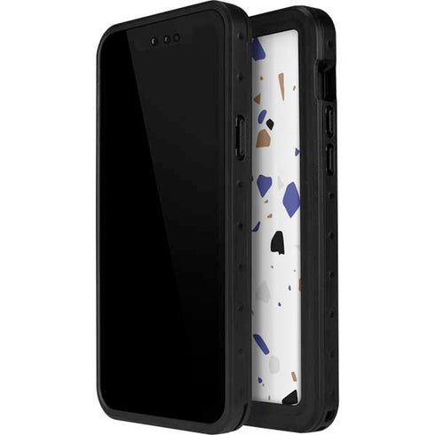 White Terrazzo iPhone 12 Pro Waterproof Case