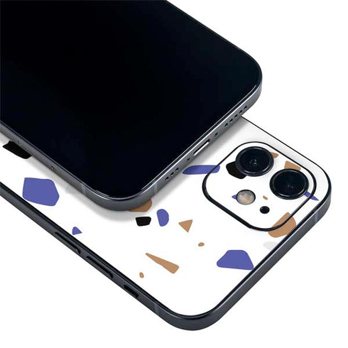 White Terrazzo iPhone 12 Skin