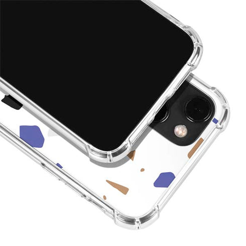 White Terrazzo iPhone 13 Mini Clear Case