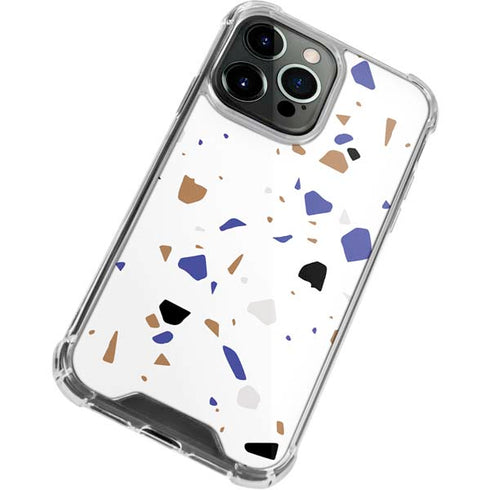 White Terrazzo iPhone 13 Pro Clear Case