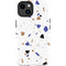 White Terrazzo iPhone 14 Plus Impact Case