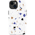 White Terrazzo iPhone 14 Plus Impact Case