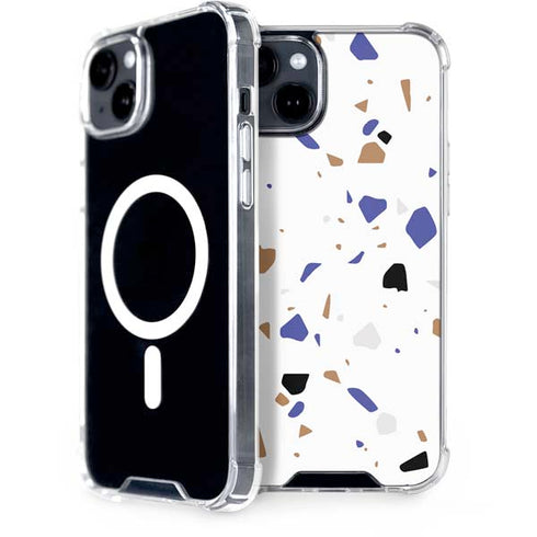 White Terrazzo iPhone 15 MagSafe Case