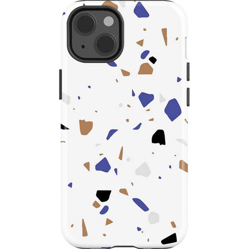 White Terrazzo iPhone 15 Impact Case