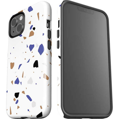 White Terrazzo iPhone 15 Impact Case