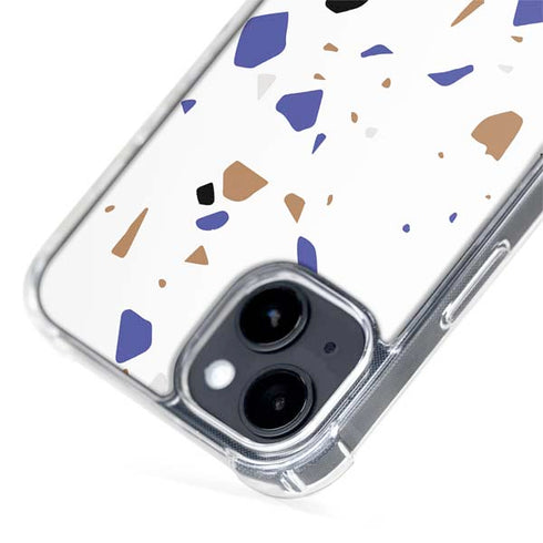 White Terrazzo iPhone 14 Plus MagSafe Case