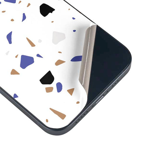 White Terrazzo iPhone 14 Plus Skin