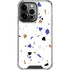 White Terrazzo iPhone 14 Pro Clear Case