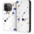White Terrazzo iPhone 14 Pro Folio Case