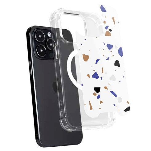 White Terrazzo iPhone 14 Pro MagSafe Case