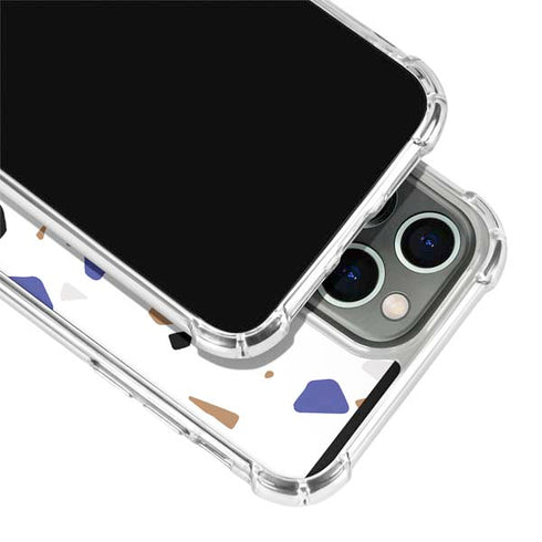 White Terrazzo iPhone 15 Pro Max Clear Case