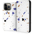 White Terrazzo iPhone 14 Pro Max Folio Case