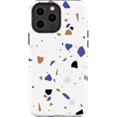 White Terrazzo iPhone 15 Pro Max Impact Case