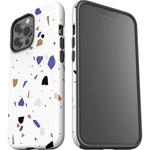 White Terrazzo iPhone 15 Pro Max Impact Case