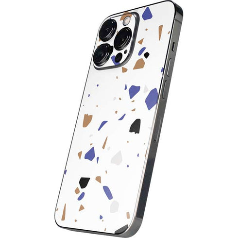 White Terrazzo iPhone 15 Pro Skin